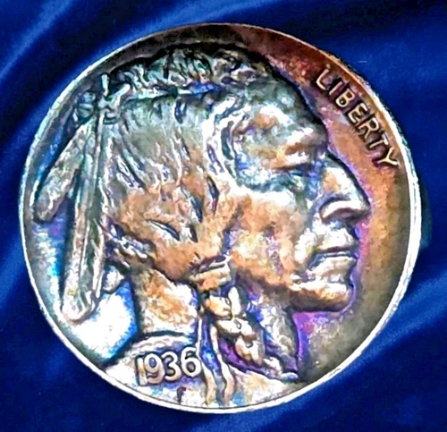 1936 Buffalo Nickel–Superb Gem BU++ High Grade Natural Album Toning Estate Sale