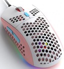 PINK UK RGB Backlit USB Wired Optical Gaming Mouse for PC Computer 6400 DPI
