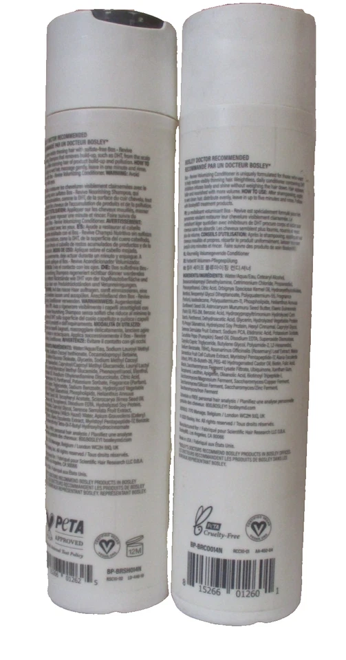 Bosley MD Bos Revive Shampoo & Volumizing Conditioner Colored Hair 10. oz Duo - Image 3 of 3
