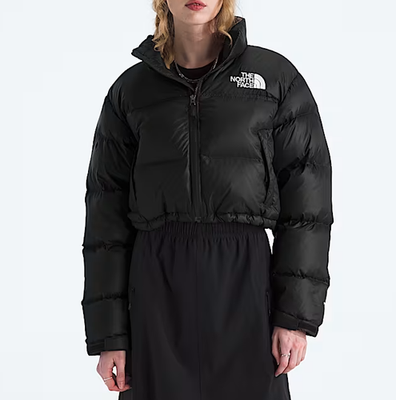 NEW* Women The North Face Nuptse Short Jacket TNF Black (NF0A5GGE