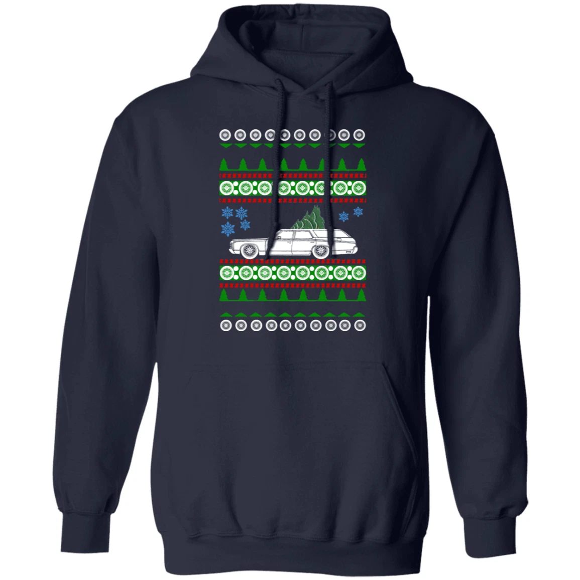 Chevy Kingswood Wagon Hoodie ugly christmas sweater