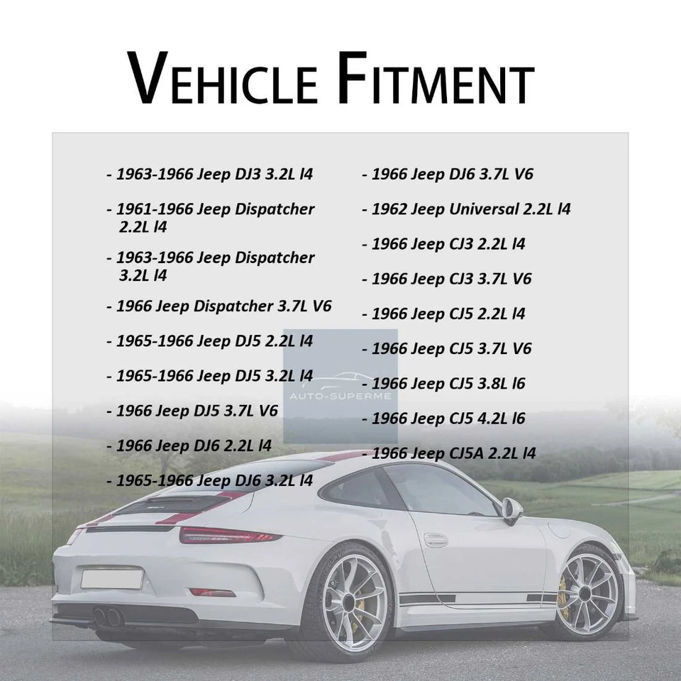 Kit de manguera de freno delantera trasera 4x para Jeep CJ6A 1966 2,2 L Dorman Foto 2 de 4