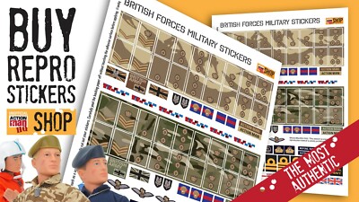 New Action Man Rank Stickers 2018 UK