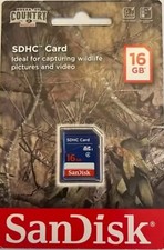 SanDisk SDHC Card 16gb Great for Wildlife pics, videos And MORE