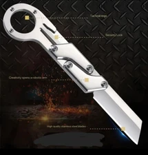 Stainless Steel Multi Function Quick Open 7" EDC Folding Knife NEW!!