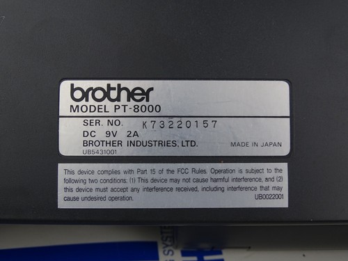 Brother P-Touch XL Professional Labeling System PT-8000 Office Business Home - Picture 7 of 9