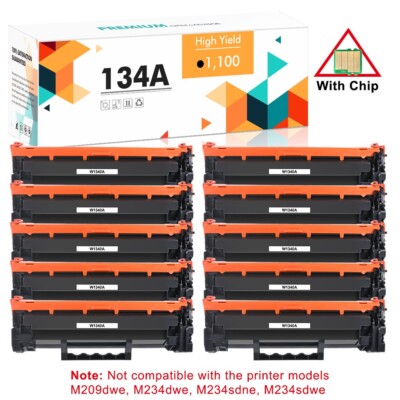 [With Chip] 134A W1340A Toner Compatible With HP 134X LaserJet M209dw M234dw LOT