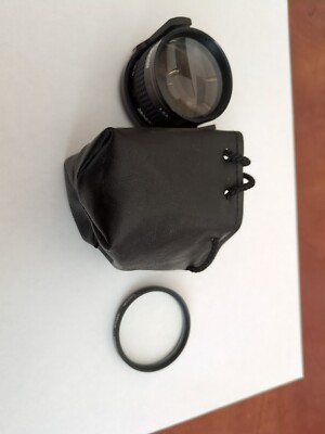 Sakar AF 0.55 X & Sakar AF 1.5 X Twin Video Lens Japan w/ 46mm clear filter hoya
