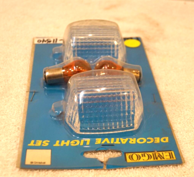 Kawasaki Ninja ZX 11 Emgo Turn Signal Winker Lens Clear With Bulb