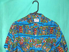 Exc Vtg 60s NATIONAL SHIRT SHOPS COAST TO COAST SHIRT, RAYON, LOOP COLLAR, M-L