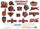 Cincinnati?Bengals Football PATCHES Embroidery NFL/logo iron&Sewing on Fabrics