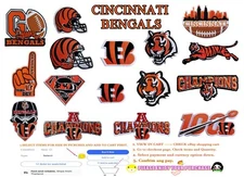 Cincinnati🏈Bengals🏈Football Patches Iron,Sew(Select options)✈Thai by USPS