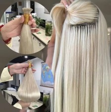 Pre Bonded Fusion Stick I Tip Grey Blond 100 Remy Human Hair Extensions 70g