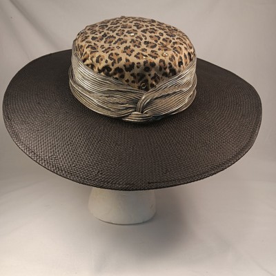 1980\'s Whittall & Shon  Wool Hat Vintage 80s 90s Whittall & Shon Bolero Hat, Floral Accents  main image 2