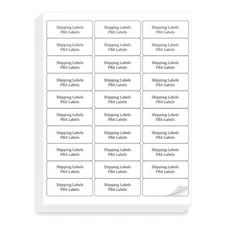 100 Sheets 1"x2-5/8" Address Shipping Labels Stickers 30-UP for Inkjet and Laser