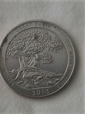 Great Basin, Nevada, USA / Silver Quarter Dollar 2013