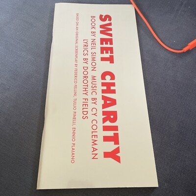 Sweet Charity Donmar Warehouse theatre programme 