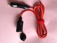 2 x Car Charger Plug Male to Female Jack Cigarette Adapter Cable 12V 18AWG 1.8m