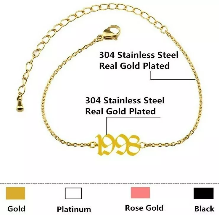 Anklet with clearance custom date