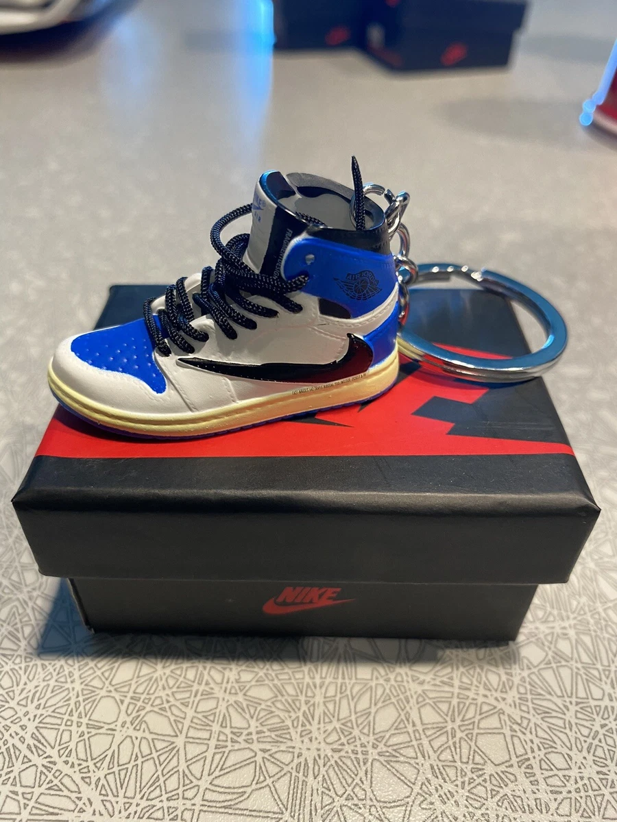 Portachiavi Jordan 1 alto OG SP X Travis Scott con scatola da scarpe e borsa