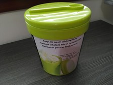 NEW Zak Designs 1 Pint Insulated Ice Cream Tubbie With Freezable Gel Lid