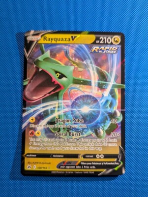 Rayquaza V 100/159 Crown Zenith Ultra Rare Holo Pokemon TCG Card NM