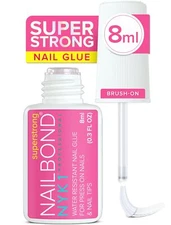 Super Strong Nail Glue for Press On Nails Nail Tips & Acrylic Nails 8ml NYK1 ...