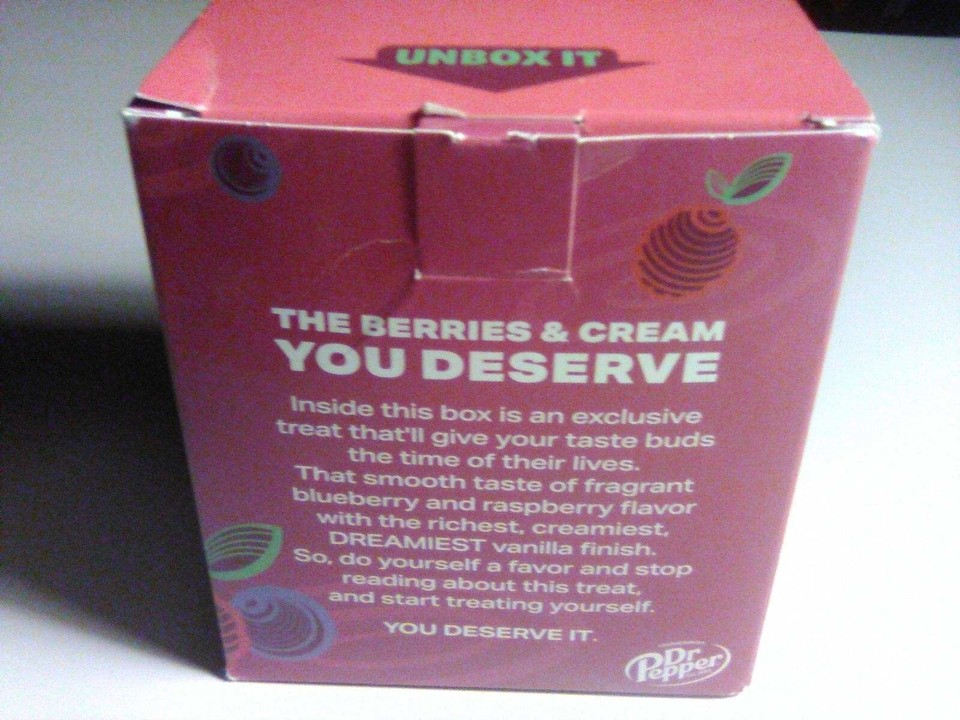 Dr. Pepper Berries and Cream! Limited Edition. Only 580 made! Rare