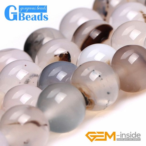 Round Agate Beads for Jewelry Making Loose Beads Wholesale 15'' Natural Stone - Picture 114 of 124