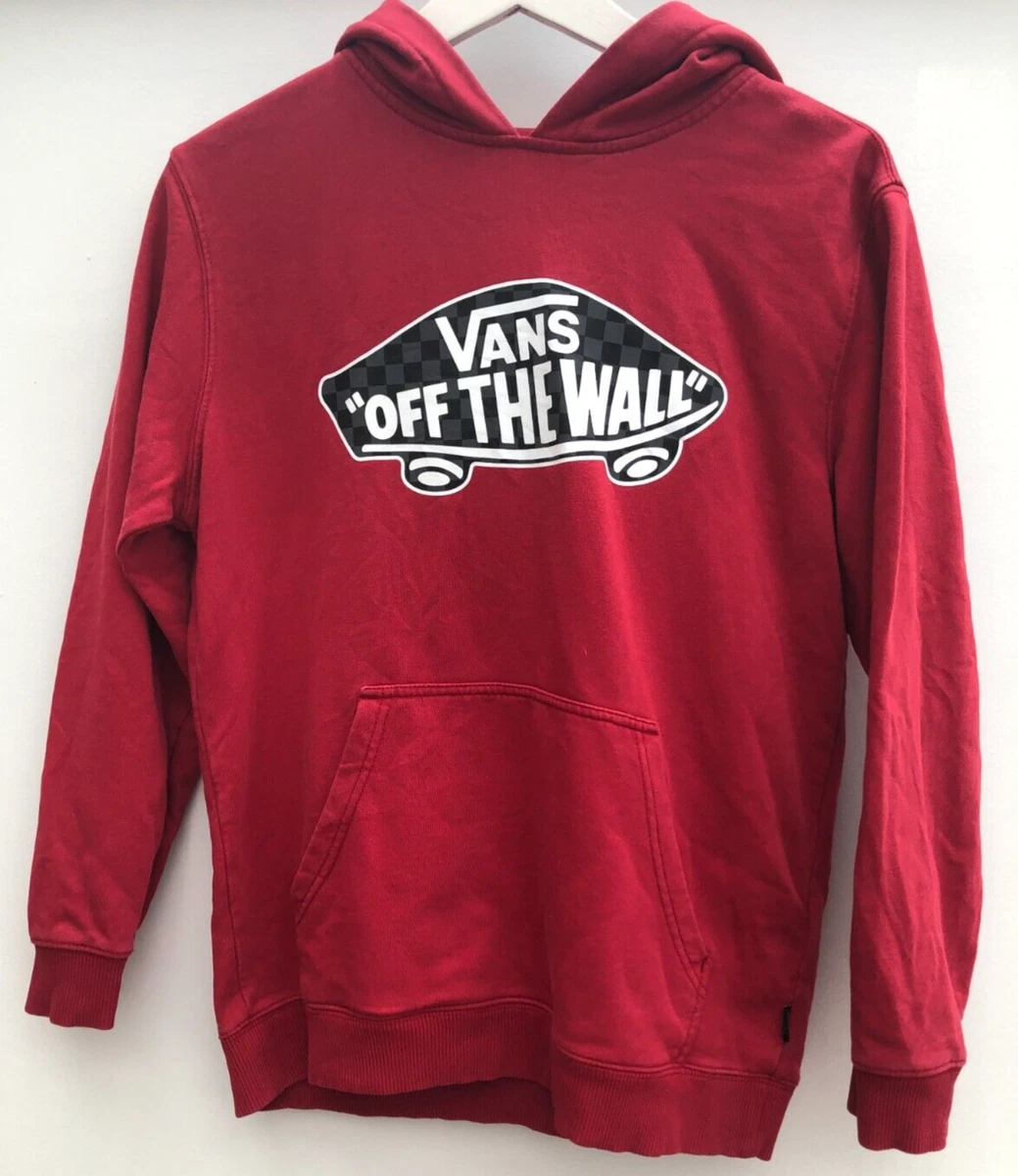 Vans off the wall red hoodie clearance