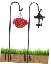  Bird Feeder Pole for Outdoor-Pack 45 Inch Shepherds Hooks Heavy Duty 45 INCH 2