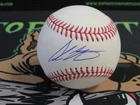 COREY SEAGER SIGNED OMLB BASEBALL INSCR GO RANGERS BECKETT FANATICS MS2