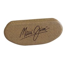 Maui Jim Faux Bamboo Hard Clamshell Sunglass Case CASE ONLY Tropical Vacation