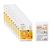 Orange Facial Masks Vitamin C Moisturizing Hydrating 10 count