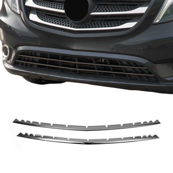 KüHlergrill Grillleisten FüR Mercedes V-Klasse W447 2014-2019 Edelstahl Dunkel-image