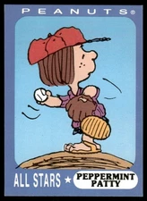 Peppermint Patty 1990's Peanuts Ziploc Baseball Card #8 (NM)