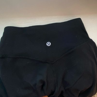 Lululemon Wunder Under Black High Rise Ankle Yoga Leggings Stretch Size 6