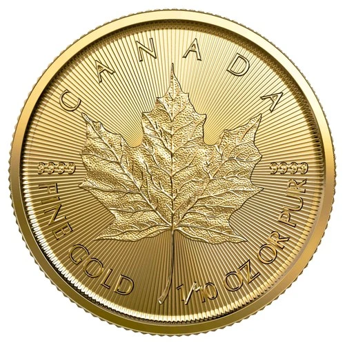 Photo of a 2020 Canadian Gold Maple Leaf 1/10 oz from an eBay listing that sold on Apr 8, 2025