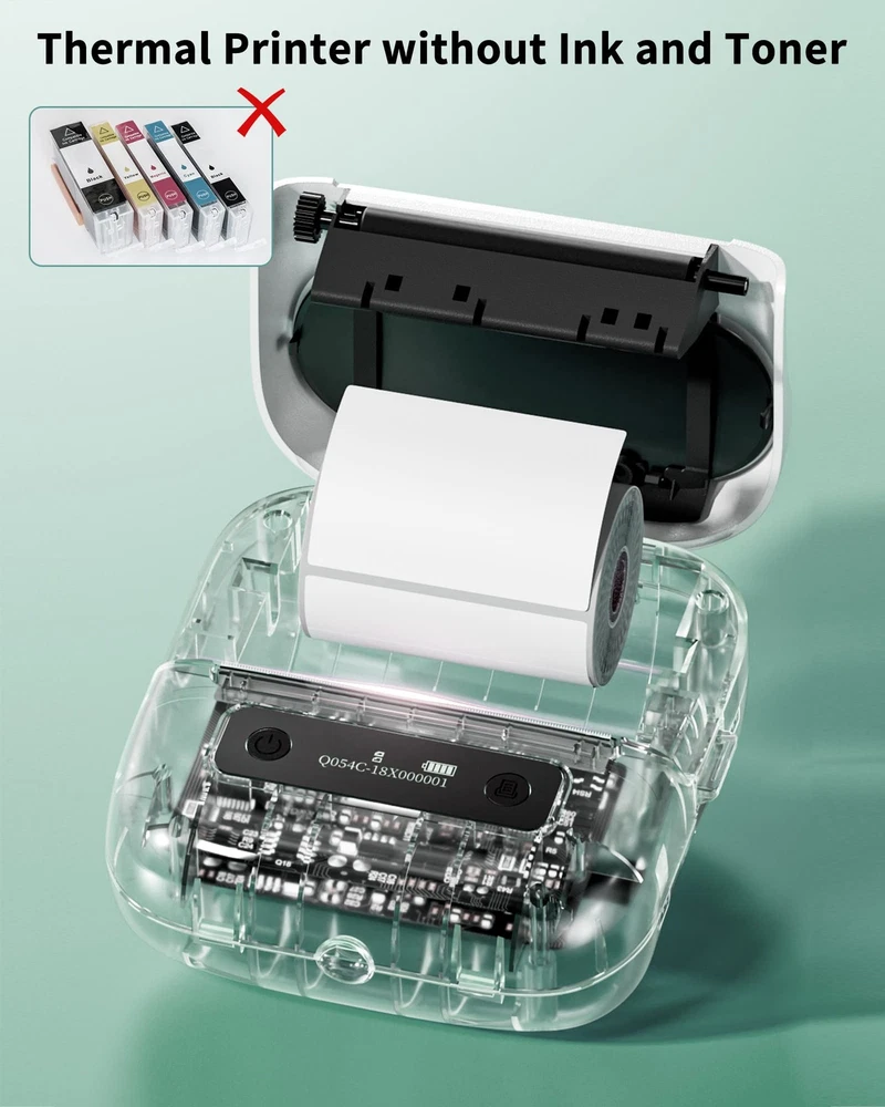 Bluetooth Thermal Label Printer M220 Wireless Portable Inkless Label Maker Bluetooth Thermal Label Printer M220 Wireless Portable Inkless Label Maker