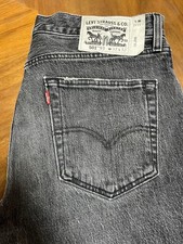 Levi's 501 Vintage Gray Jeans W32 L32 Classic Straight Fit Denim