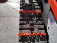 Skid Loader track chains Brand New  Orange and  Yellow 17.7 width Heavy  Duty