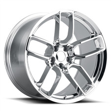 Set Of 4 New Dodge Hellcat 20x9.5 5x115 Chrome Wheels Staggered Demon