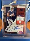 JOSH ALLEN 2018 Panini Contenders Playoff Ticket Rookie Auto /49 Bills