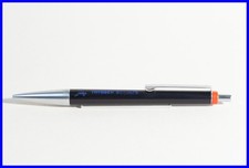 Stylo À Bille Vintage ROTRING En NOIR Avec Publicité 'Thyssen Schulte'