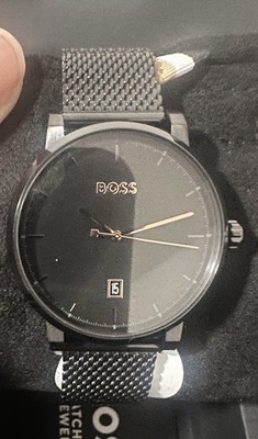 Orologio Boss al quarzo per uomini con cinturino in acciaio inox