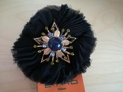 Authentic Rare ETRO Star Brooch with Silk. Retail: 437$