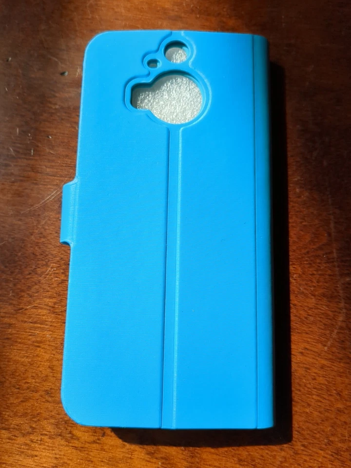 Funda tipo billetera para teléfono, HTC One M9 Plus, azul eléctrico, vSuit... Foto 2 de 4