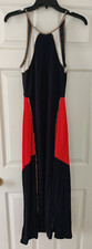 Ann Taylor Loft Sleeveless Dress Size XSP Petites Blue Red White