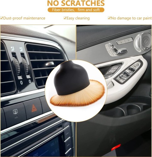 Car Brush, Car Interior Cleaning Tool, Car Cleaning Brush Dust Collectors, Cu... - Picture 7 of 7