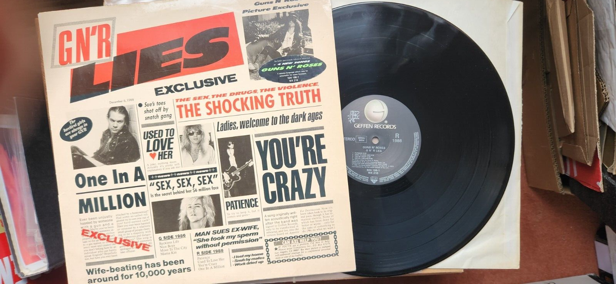 G N' R Lies by Guns N' Roses (Vinyl, 1988, 1-Disc, Geffen G N' R Lies by Guns N' Roses (Vinyl, 1988, 1-Disc, Geffen
